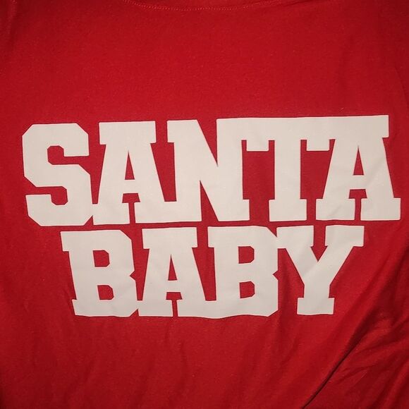 Time and Tru Maternity Santa Baby shirt size S - Picture 7 of 8